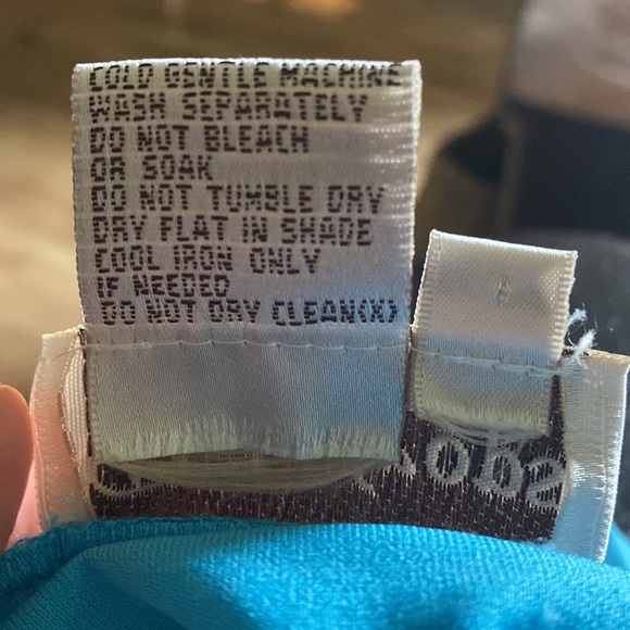 Beautiful light blue ruched middle Raindrops dress - Picture 5 of 5